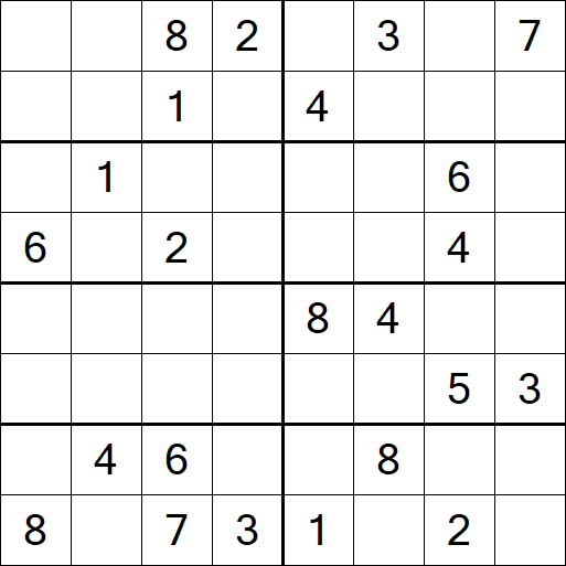Sudoku 8x8 - Difícil