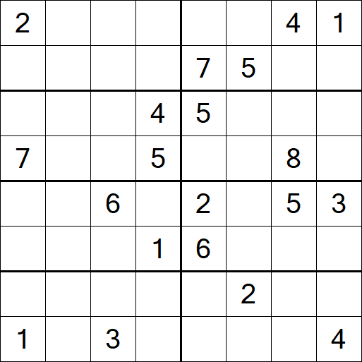 Sudoku 8x8 - Difícil