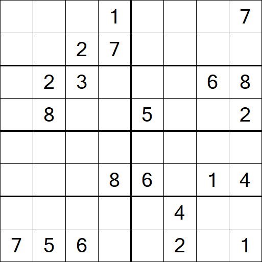 Sudoku 8x8 - Difícil