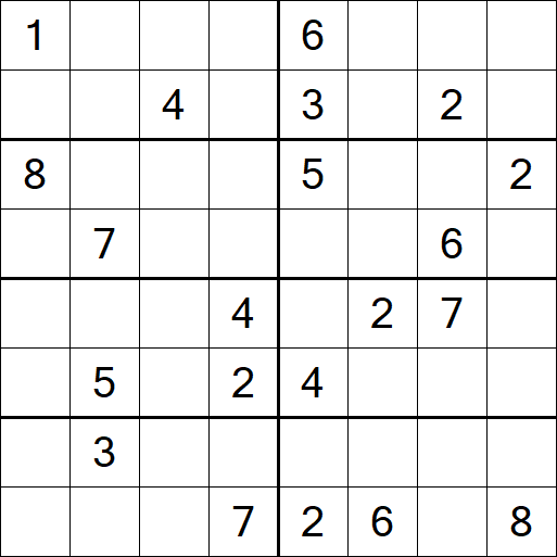 Sudoku 8x8 - Difícil