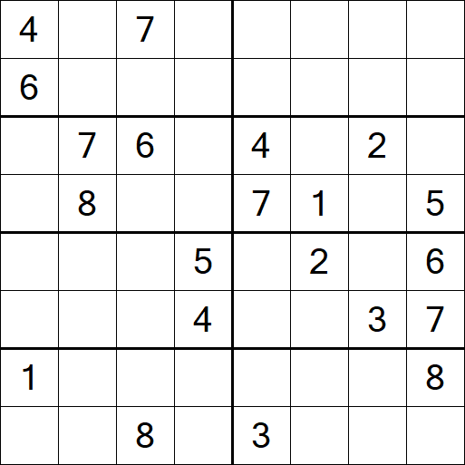 Sudoku 8x8 - Difícil