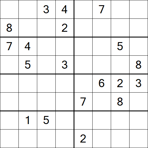 Sudoku 8x8 - Difícil
