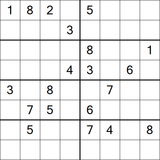 Sudoku 8x8 - Difícil