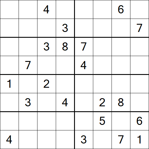 Sudoku 8x8 - Difícil