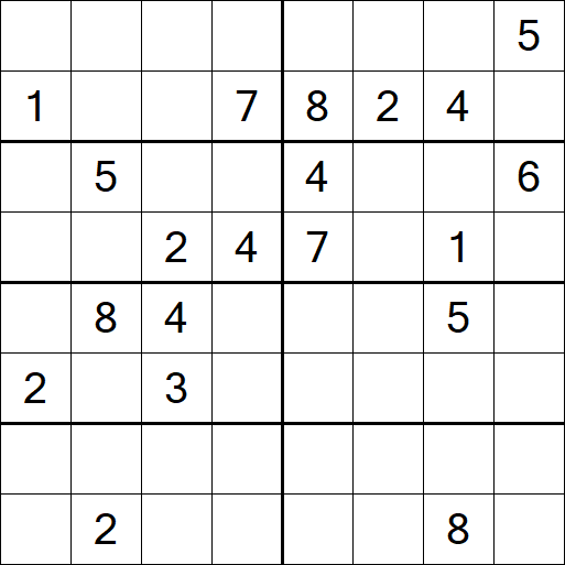 Sudoku 8x8 - Difícil