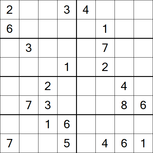 Sudoku 8x8 - Difícil
