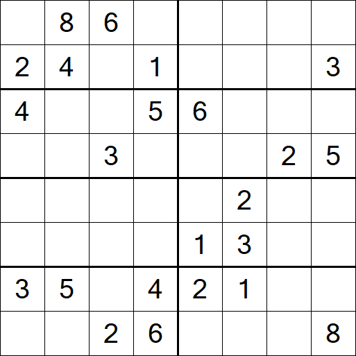 Sudoku 8x8 - Difícil
