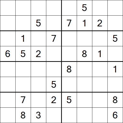 Sudoku 8x8 - Difícil