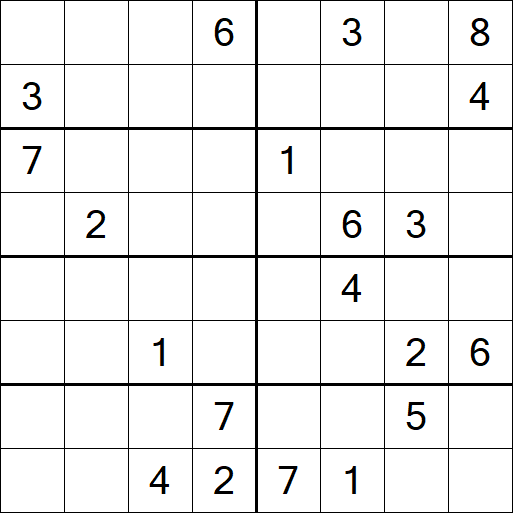 Sudoku 8x8 - Difícil