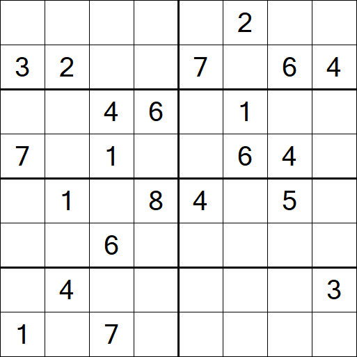 Sudoku 8x8 - Difícil