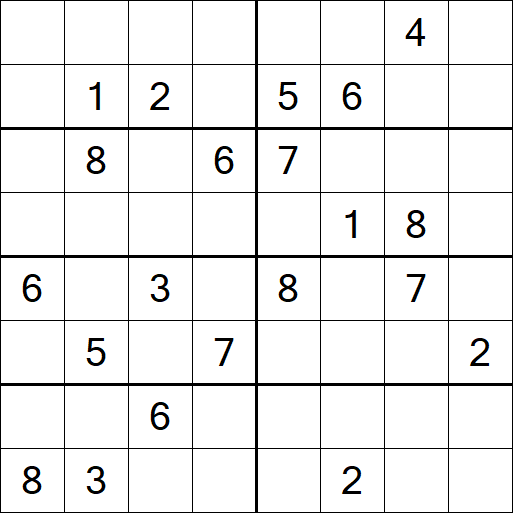 Sudoku 8x8 - Difícil