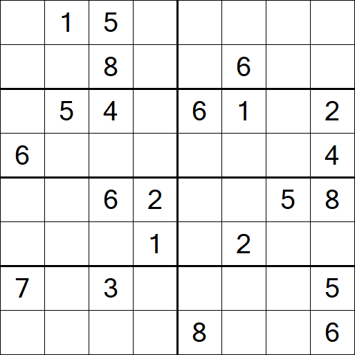 Sudoku 8x8 - Hard