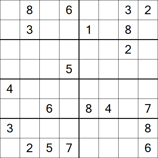 Sudoku 8x8 - Difícil
