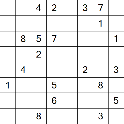 Sudoku 8x8 - Hard