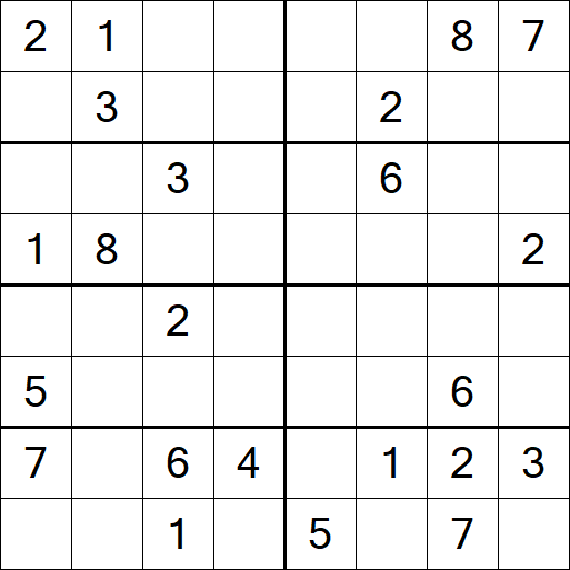 Sudoku 8x8 - Difficile