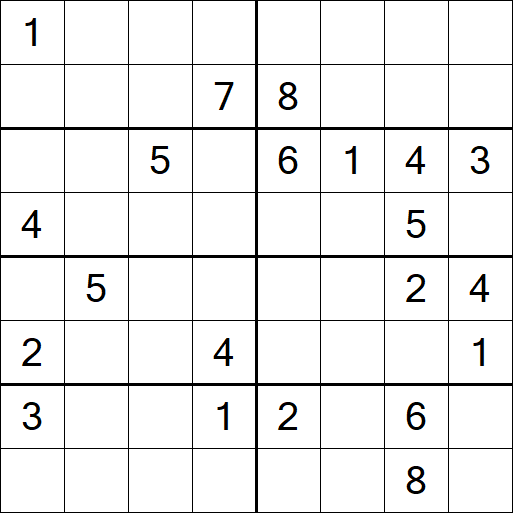 Sudoku 8x8 - Difícil