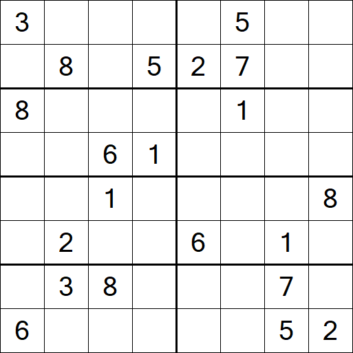 Sudoku 8x8 - Difícil