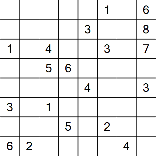 Sudoku 8x8 - Difícil