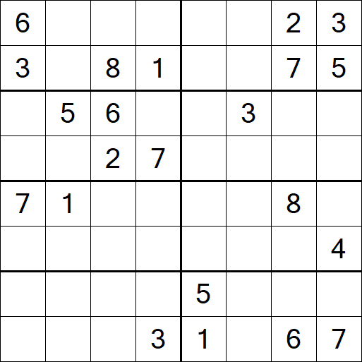 Sudoku 8x8 - Difícil