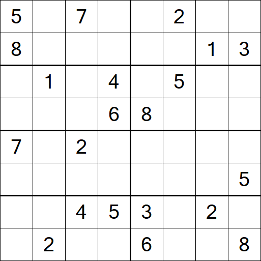 Sudoku 8x8 - Difficile