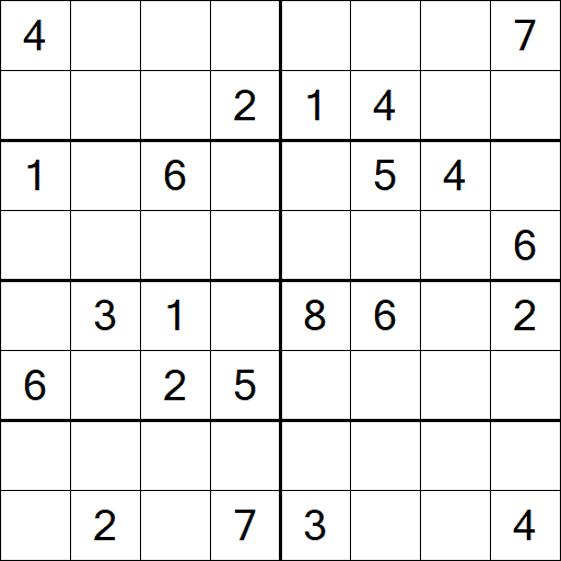 Sudoku 8x8 - Difícil