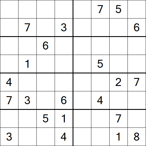 Sudoku 8x8 - Hard