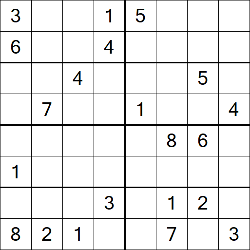 Sudoku 8x8 - Difficile