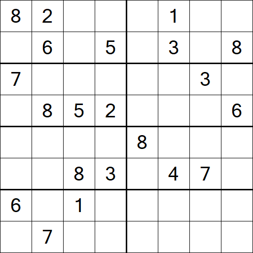 Sudoku 8x8 - Difícil