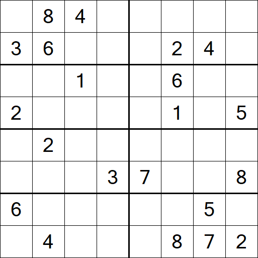 Sudoku 8x8 - Difícil