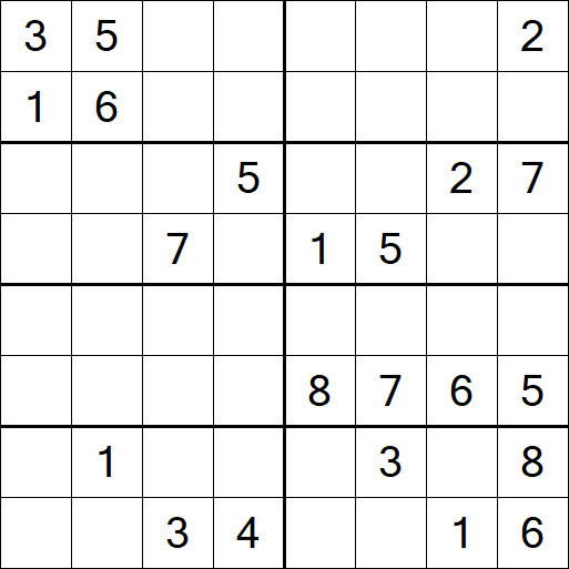 Sudoku 8x8 - Difícil