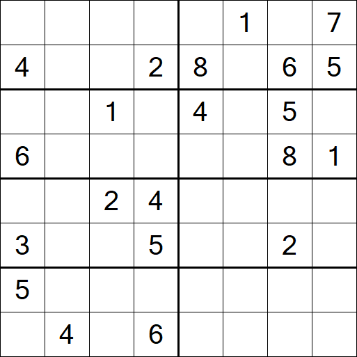 Sudoku 8x8 - Difícil