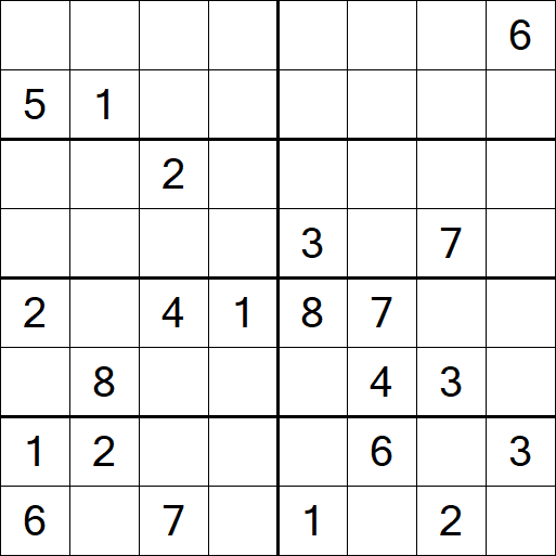 Sudoku 8x8 - Difícil