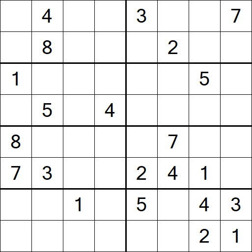 Sudoku 8x8 - Difícil