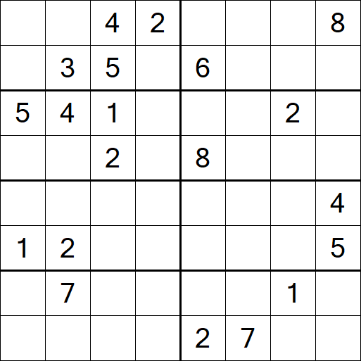 Sudoku 8x8 - Hard