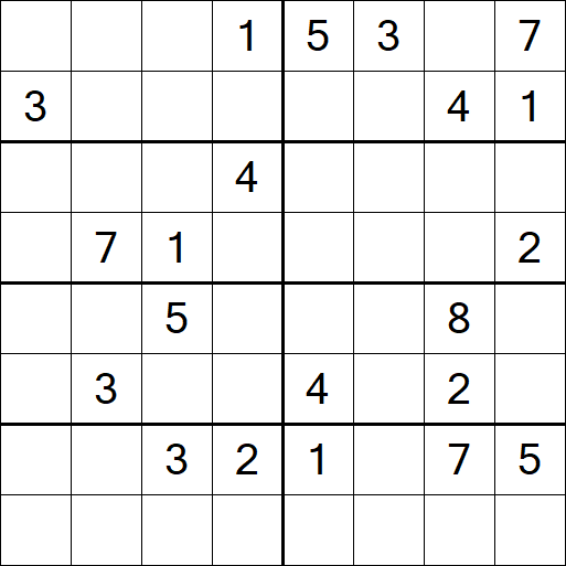 Sudoku 8x8 - Hard