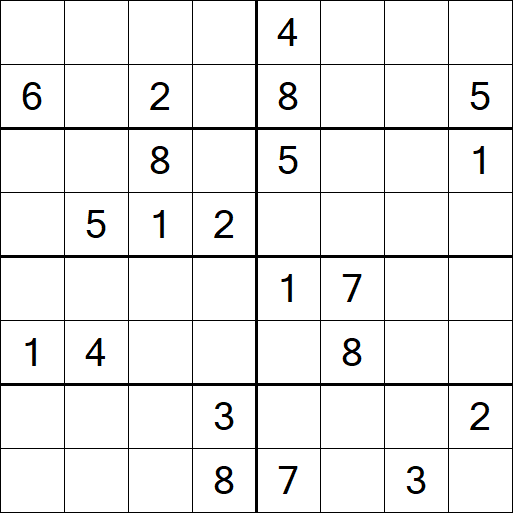 Sudoku 8x8 - Hard