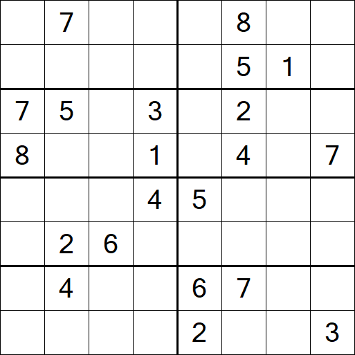 Sudoku 8x8 - Hard