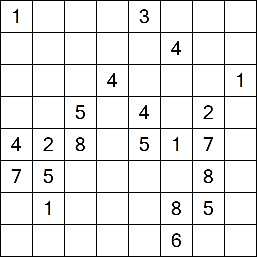 Sudoku 8x8 - Hard