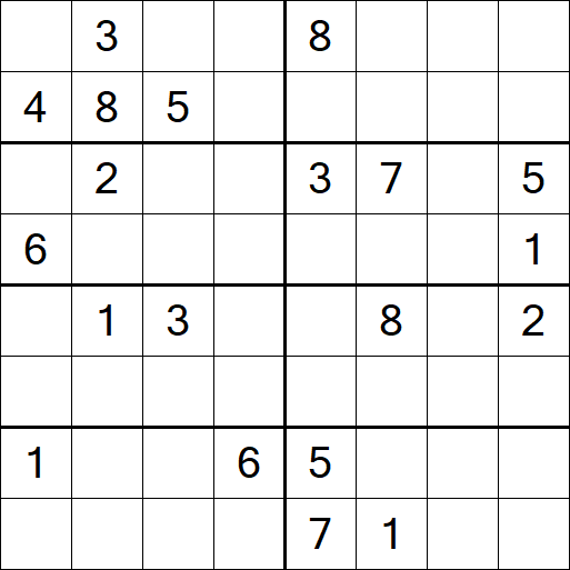 Sudoku 8x8 - Hard