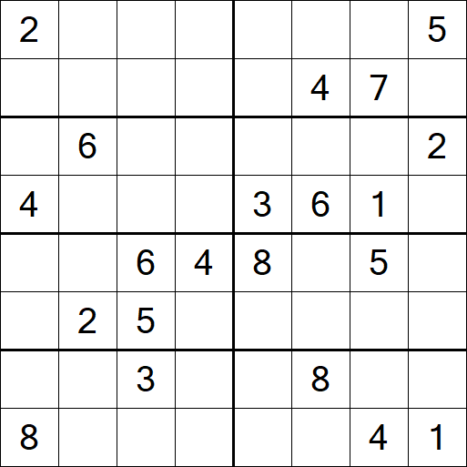 Sudoku 8x8 - Hard