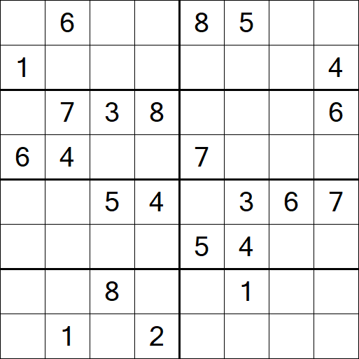 Sudoku 8x8 - Hard