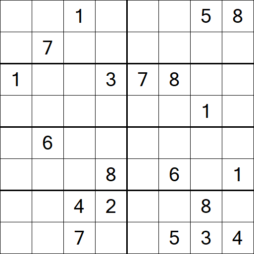 Sudoku 8x8 - Hard