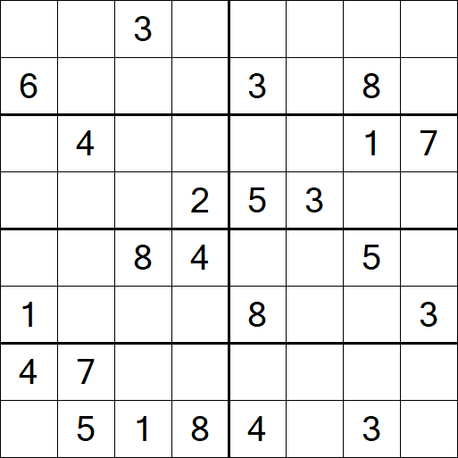 Sudoku 8x8 - Hard