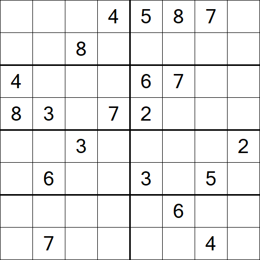 Sudoku 8x8 - Hard