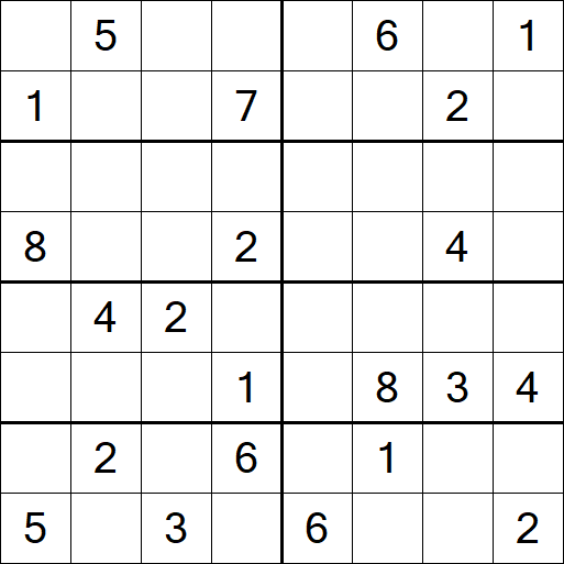 Sudoku 8x8 - Hard