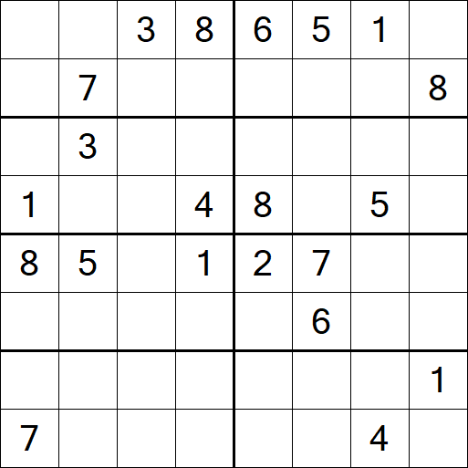 Sudoku 8x8 - Schwierig