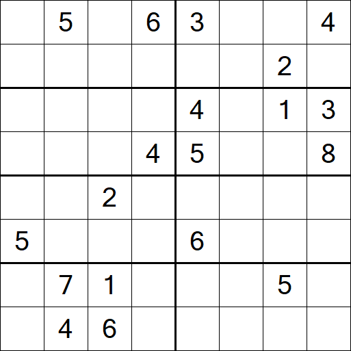 Sudoku 8x8 - Hard