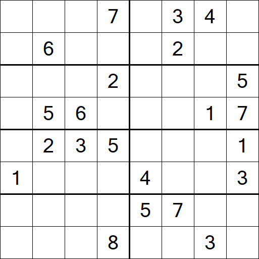 Sudoku 8x8 - Hard