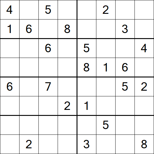 Sudoku 8x8 - Hard