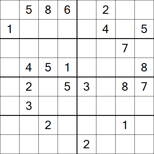 Sudoku 8x8 - Schwierig